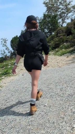 Theres No Sin on the Mountain Pasture! Tranny Masturbates at 1,800 Meters!