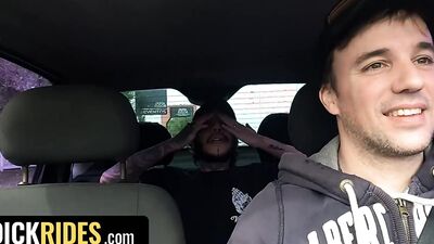 Hot Driver Jonas Matt Agrees To Give Chiwi Black A Ride If He Gives Him His Asshole - Dick Rides