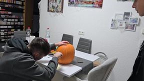 Gay Boys Ravaged Halloween Pumpkin Big Dicks Cum Gush Destroyed