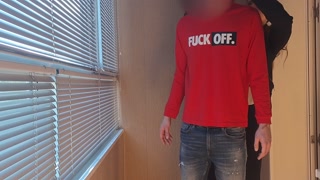 This bitch from the airport security was fucking around a lot, so I fucked her mouth and pussy rough