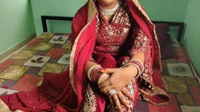 Desi Indian suhagraat sex video MMS, Beautiful indian bride first night Sex hindi Xxxx