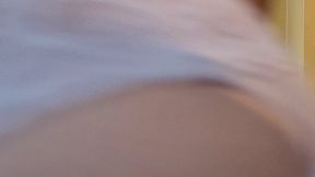 Curve hugging shorts try on