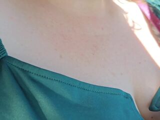 Hanging out in public park with my large sex toy