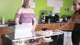 HUGE TS MARA NOVA SLAYS ELLA NOVA WITH EPIC CREAM PUFF F Facial