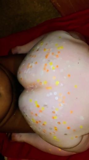 Big Bitch BIRTHDAY CANDLES &amp; CREAMPIES SESSION   Clip 1