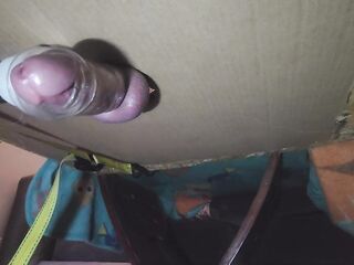 Giant Climax from Hitachi Wand with Milking Table