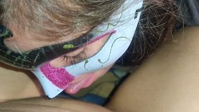 mi primera vez chupando un cono, practico lamiendo el cono a mi cunada / nicolelondrawer