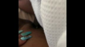 ebony snowboarder in doggystyle