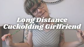 long distance GF dirty talks her cuckold BF
