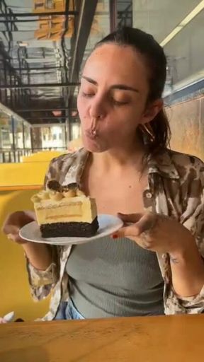 Taking a real bite out of that delicious cake