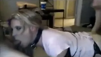 Amateur Crossdresser Blowjob at a Wild Gay Party