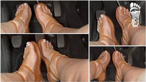 Juliette_RJ Classic Pedal Pumping - Real life Driving - FOR MOBILE DEVICES USERS - PEDAL PUMPING - BBW LEGS - REVVIG - FOOT FETISH - ARCHED FEET - DRIVING - BRAZILIAN GODDESS