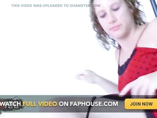 Anna Enchanting Young Brunette Anna Doing a Undress on the Sofa