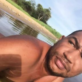 0354 The big guy shows himself to you while visiting the river (Full Version from OnlyFans)