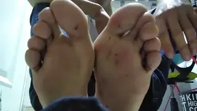 Teen 18+ Twink 18+ Relaxing in Blue Socks After a Long Day –Gay Fetish Fun