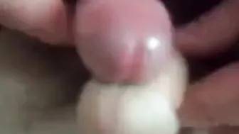 Twink fuck buddy jerks both cocks together and shoots cum