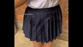 MI VECINA PIERDE APUESTA Y SE COLOCA UNIFORME ESCOLAR JAPON&Eacute_S HERMOSA APROVECHAMOS QUE SU NOVIO EDTA TRABAJANDO PARA FOLLAR VIDEO CASERO REAL