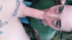 Messy Public Blowjob - Amateur Sloppy Deepthroat for a Creamy Reward