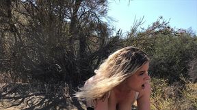 shooting; blonde creampie d by personal trainer outdoors