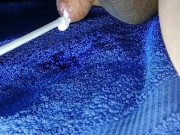 Injecting lotion into my flaccid uncircumcised korean cock, real kink!