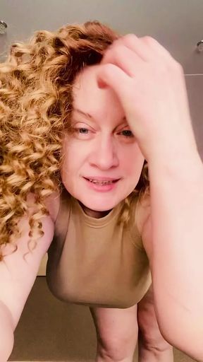 Diapered Curly Lady