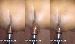 Taking it deep while moaning chubby black bear ass fucked raw till creamy backshots