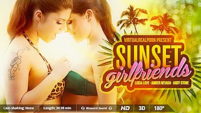 Amber Nevada Andy Stone Lucia Love in Sunset Girlfriends - VirtualRealPorn