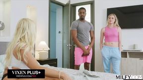 Vixenplus teacher savvily sucks BBC in scorching threesome