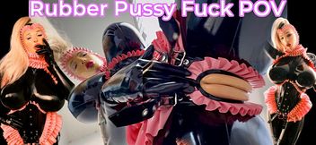 Heavy Rubber Maska Giga Boobs & Rubber Pussy Fuck - GIANTESS POV