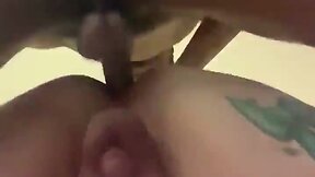 Dl gangster licks pre cum off transsexual tiny prick