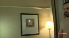 Boxing Gloves Tease and Spanking in Hotel Domination