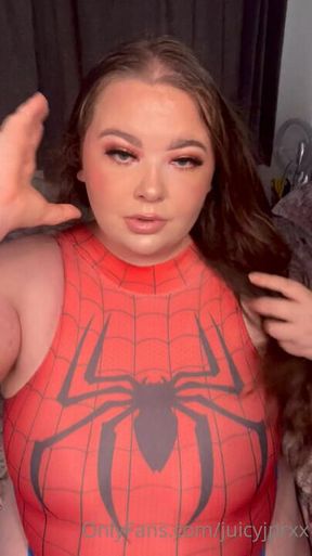 NAUGHTY FILTHY SPIDERWOMAN CUMS