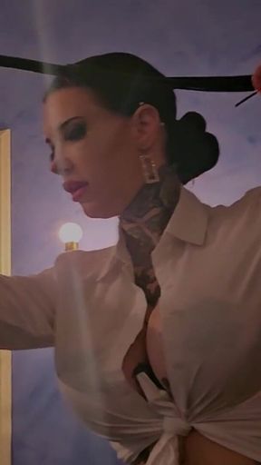 Miss Alessa Milano Whipping on Your Knees