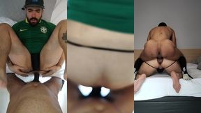 ursinho peludo e fofinho gemeu alto na cabeca do meu pau ate pedir leite