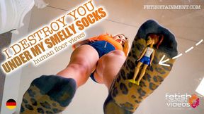 You will be flattened under my smelly socks ( Socks & Giantess POV with Goddess Sheila ) - FULL HD MP4