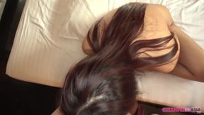 Thai whore cheats on her husband with a foreigner