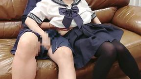 Bangin' Sailor Chick Gets Fucked on Couch & Creamed From Behind - Amateur Cosplay POV Blowjob & Pussy Eatin' Goodness