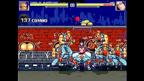 Mugen Juri Takes Control in Steamy Street Fighter Gangbang Scene