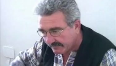 Italian husband watching wife and 2 guys