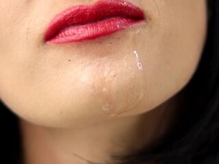 Close Throat Tongue & Spit Play - Throat Fetish - 4K