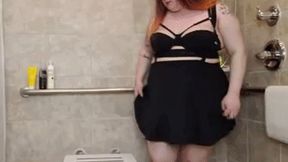 Messy BBW Shower Pee MOV