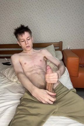 18-year-old Twink's Massive Cum Blast