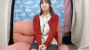 Busty and adorable japanese babe is sucking well indoors