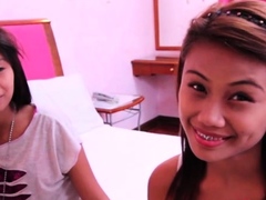 Dangler of lad enters delicious chick 's quim