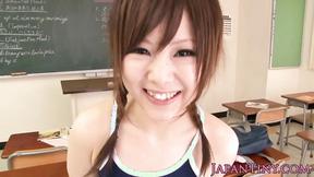 ”Mika Airi wet for a big cock in the classroom”