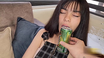 Laura loses her anal virginity after playing a game, she is convinced to let her ass be penetrated, and lose her anal virginity