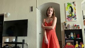 cute petite teen dakota burns gives handjob to bf