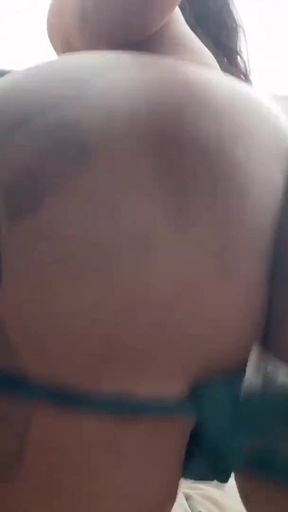 Busty Tattooed MILF Extreme Squirt on Morning Main Street Balcony