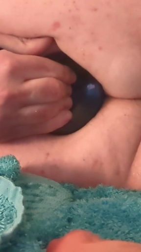Must-see moment from &quot;Fat Sissy toying her ass with different dildos&quot;