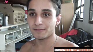 SayUncleNetwork.com - Latino's gay bareback awakening with a passionate cock ride